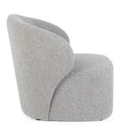 Outlet Bizzotto POLTRONA EFFETTO BUCLE' GRIGIO - BABILA