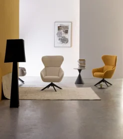 Clearance Bizzotto POLTRONA GIREVOLE HAILEY SENAPE