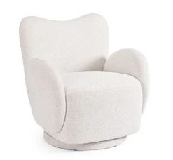 Discount Bizzotto POLTRONA GIREVOLE HARPER BIANCO