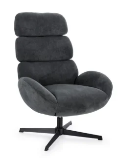 Best Bizzotto POLTRONA GIREVOLE VIOLANTE NERO