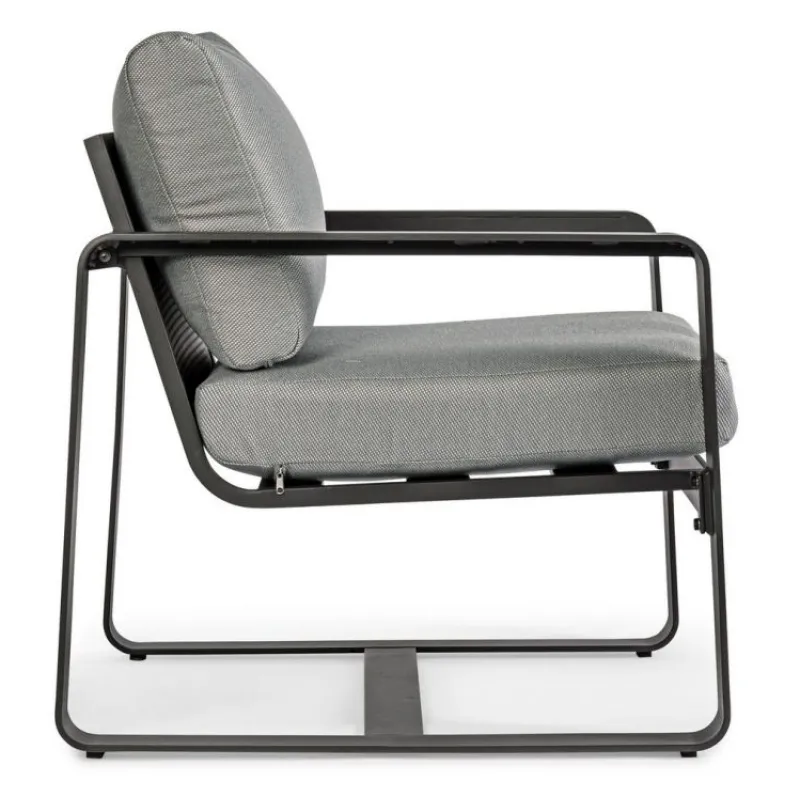 Sale Bizzotto POLTRONA IN ALLUMINIO ANTRACITE YK13 - MERRIGAN