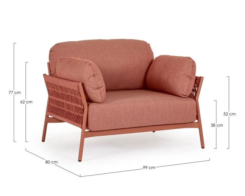 Hot Bizzotto POLTRONA IN ALLUMINIO SIERRA QS21 - PARDIS