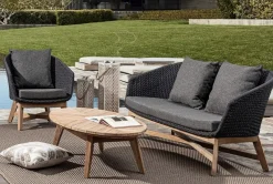 Outlet Bizzotto POLTRONA IN CORDA PER ESTERNO ANTRACITE - COACHELLA