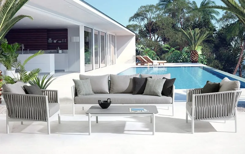 Best Bizzotto POLTRONA IN CORDA PER ESTERNO BIANCO WG20 - FLORENCIA