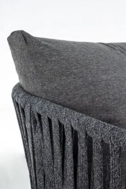 New Bizzotto POLTRONA IN CORDA PER ESTERNO ANTRACITE WG21 - FLORENCIA