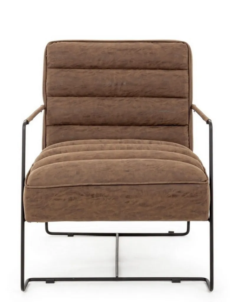 Online Bizzotto POLTRONA IN ECOPELLE MARRONE - BRIANNA
