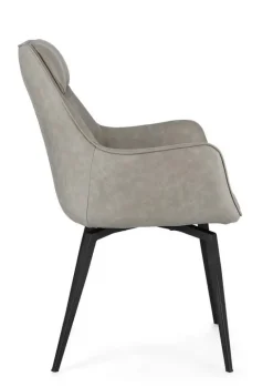 Bizzotto POLTRONA IN ECOPELLE TORTORA - LAWRENCE