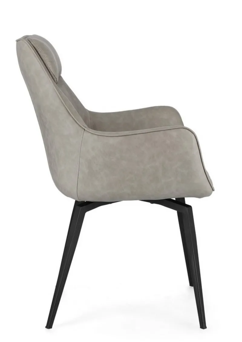 Bizzotto POLTRONA IN ECOPELLE TORTORA - LAWRENCE