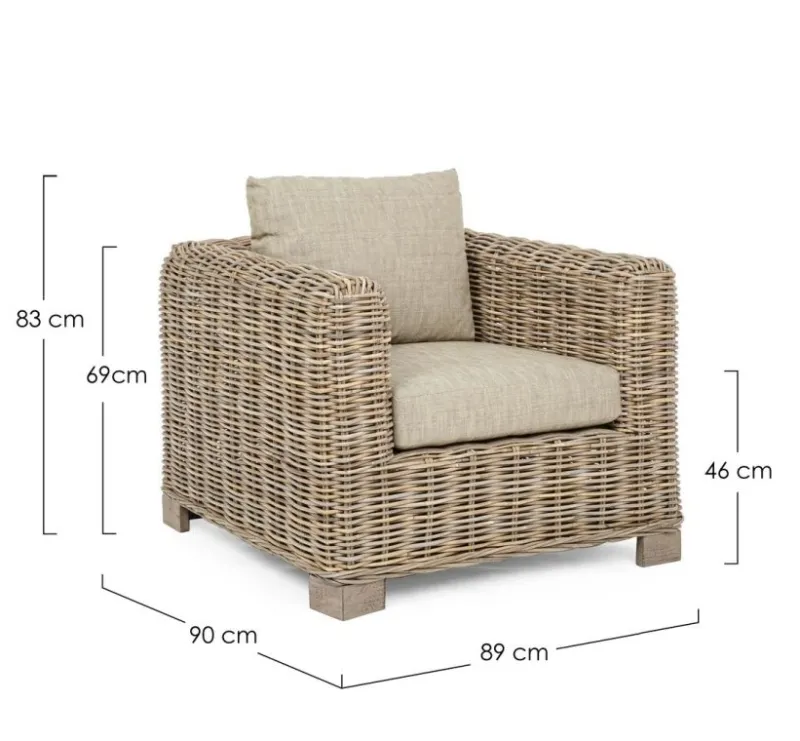 Best Bizzotto POLTRONA IN FIBRE NATURALI - FORTALEZA