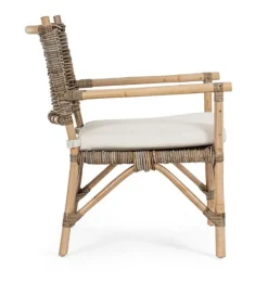 Outlet Bizzotto POLTRONA IN FIBRE NATURALI CON CUSCINO - TARIFA