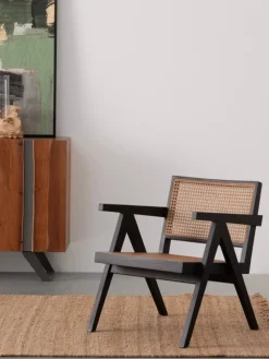 Best Bizzotto POLTRONA IN LEGNO NERO - GALIA