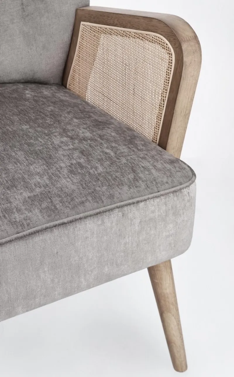 Outlet Bizzotto POLTRONA IN LEGNO SILVER - VIRNA