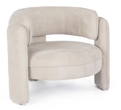 Best Bizzotto POLTRONA IN TESSUTO BEIGE - AISHA