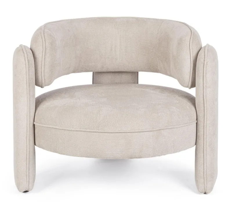 Best Bizzotto POLTRONA IN TESSUTO BEIGE - AISHA