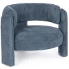 Sale Bizzotto POLTRONA IN TESSUTO BLU - AISHA