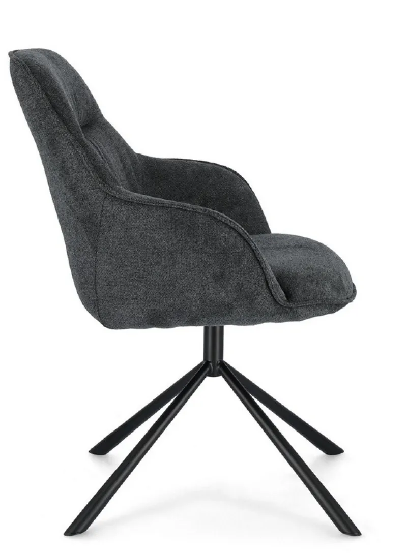 Outlet Bizzotto POLTRONA IN TESSUTO DARK - GRANT