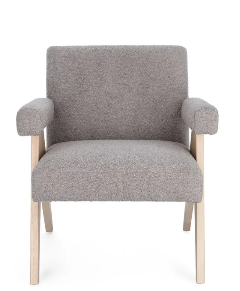 Outlet Bizzotto POLTRONA IN TESSUTO TORTORA - FAIZA