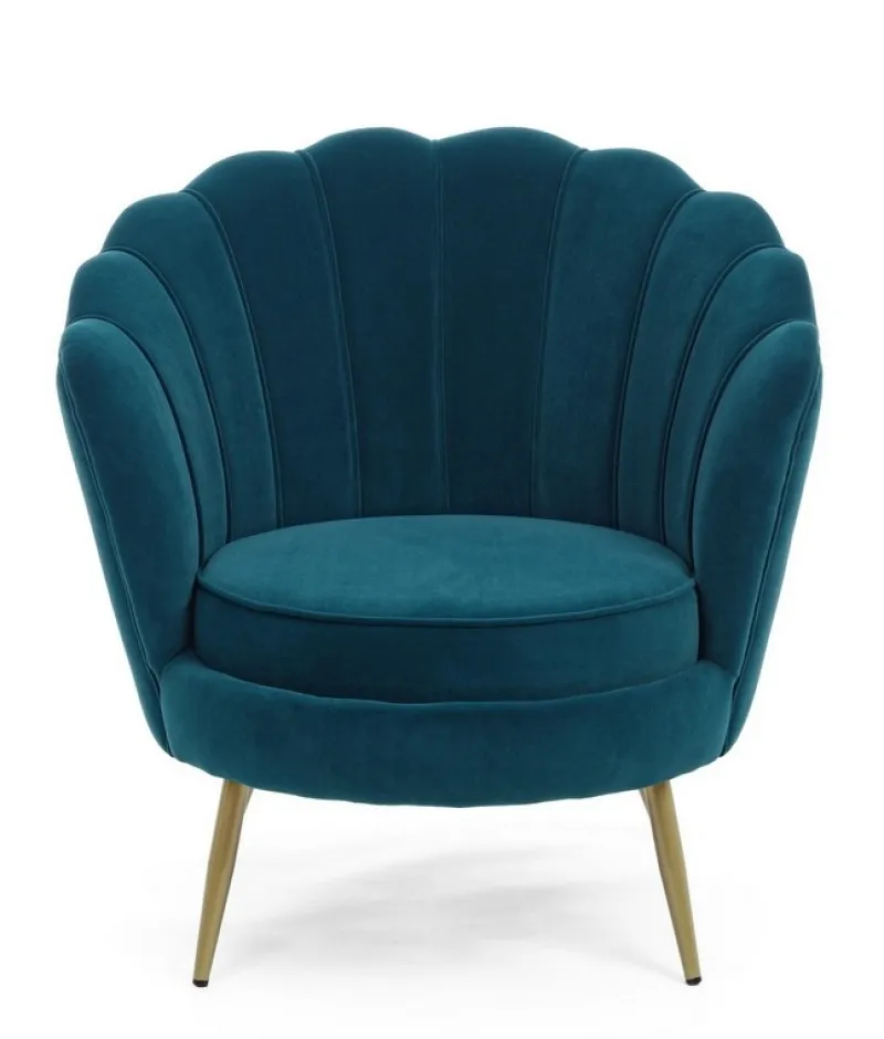 Clearance Bizzotto POLTRONA IN VELLUTO BLU - GILIOLA