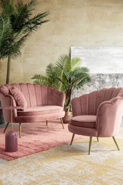 Best Bizzotto POLTRONA IN VELLUTO ROSA ANTICO - GILIOLA
