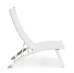 Outlet Bizzotto POLTRONA LOUNGE RECLINABILE BIANCA - TAYLOR