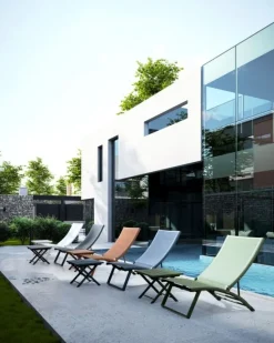 Bizzotto POLTRONA LOUNGE RECLINABILE GRIGIO SCURO - TAYLOR