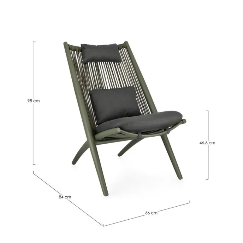Sale Bizzotto POLTRONA LOUNGE VERDE - ALOHA