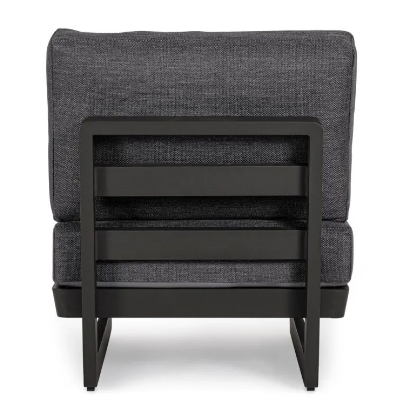 Clearance Bizzotto POLTRONA MODULARE IN ALLUMINIO ANTRACITE WG21 - INFINITY