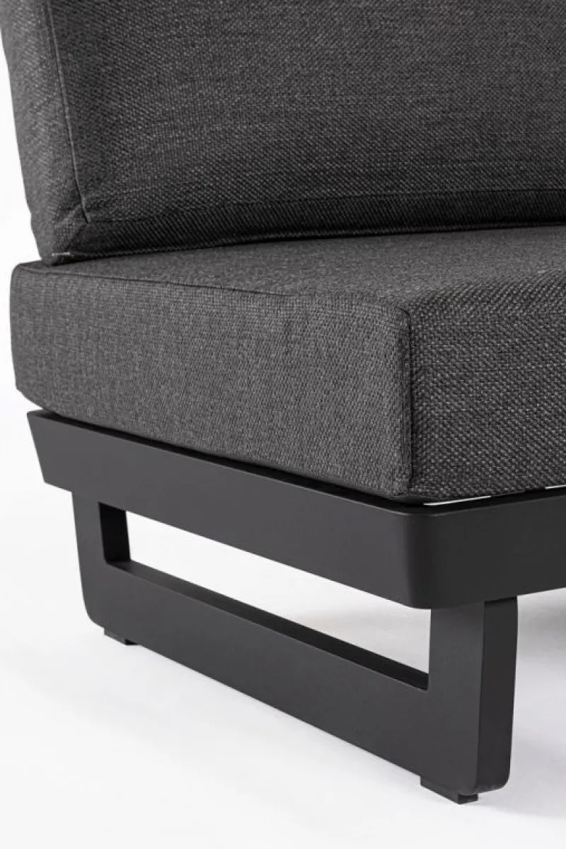 Clearance Bizzotto POLTRONA MODULARE IN ALLUMINIO ANTRACITE WG21 - INFINITY