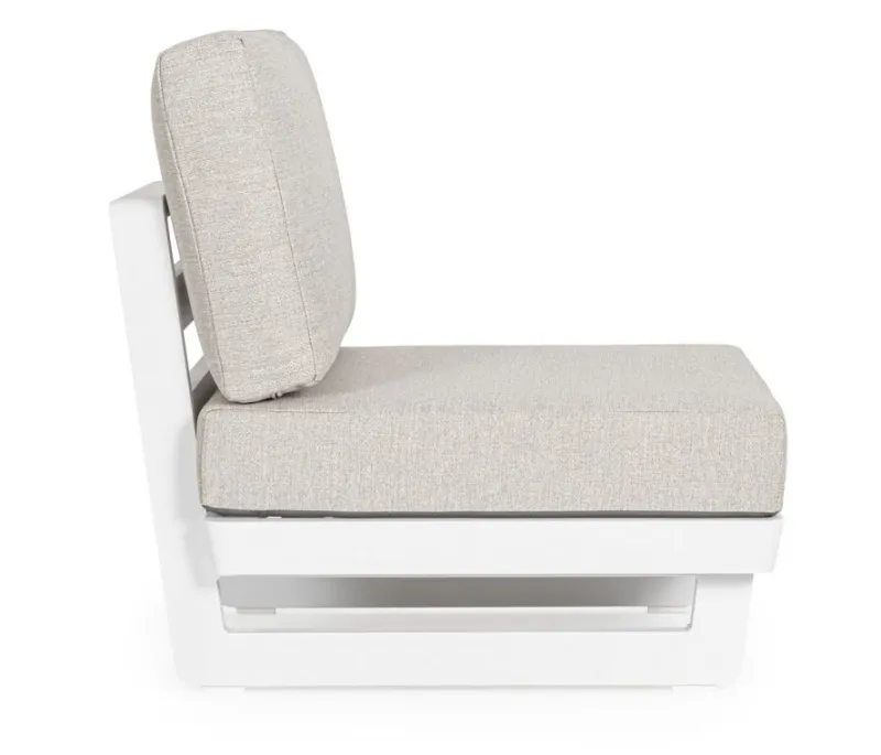 New Bizzotto POLTRONA MODULARE IN ALLUMINIO BIANCO WG20 - INFINITY