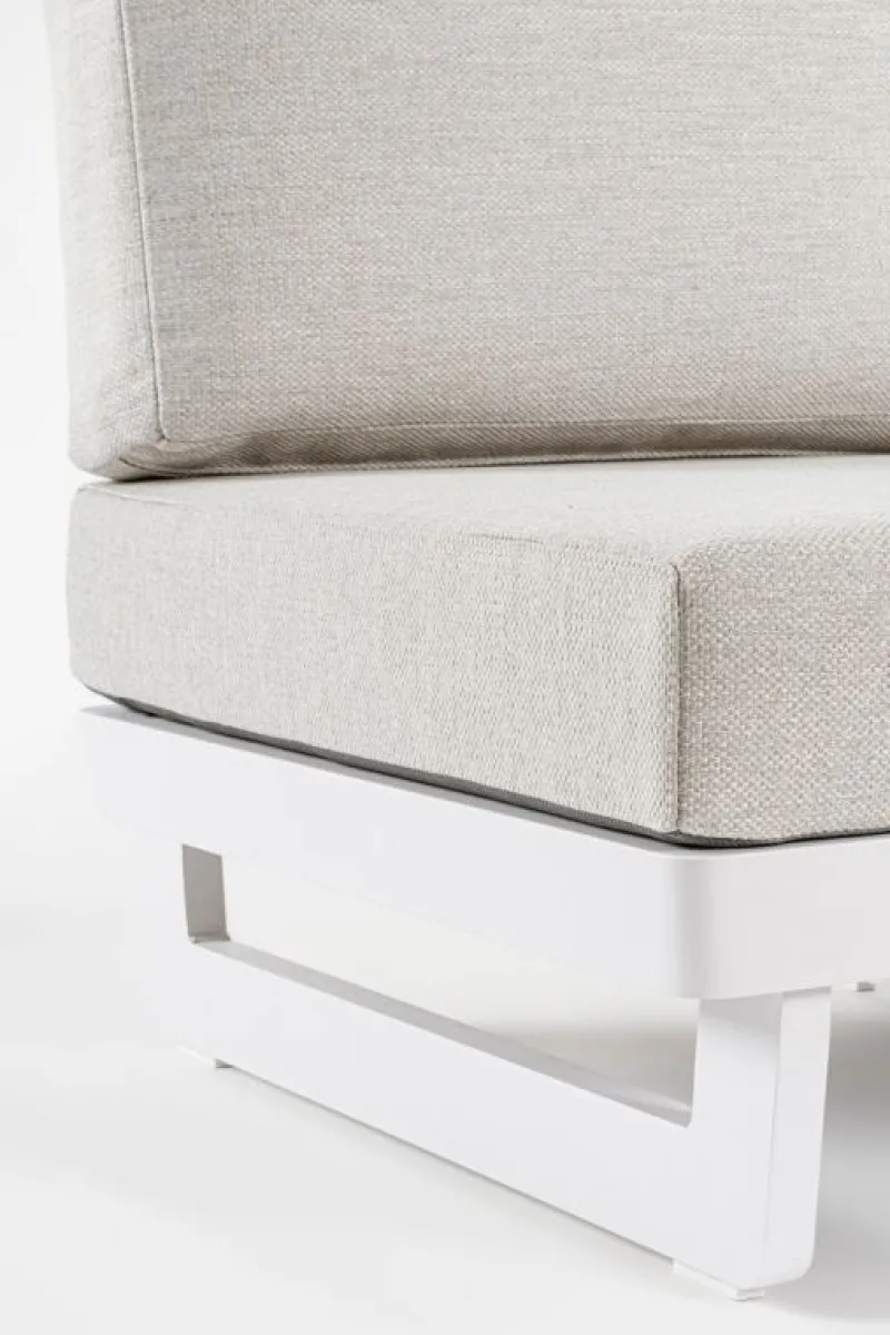 New Bizzotto POLTRONA MODULARE IN ALLUMINIO BIANCO WG20 - INFINITY