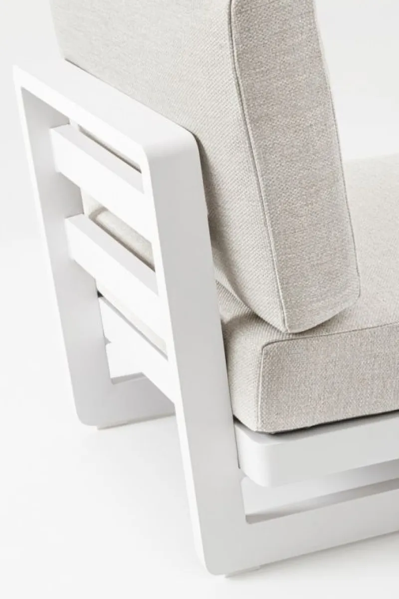 New Bizzotto POLTRONA MODULARE IN ALLUMINIO BIANCO WG20 - INFINITY