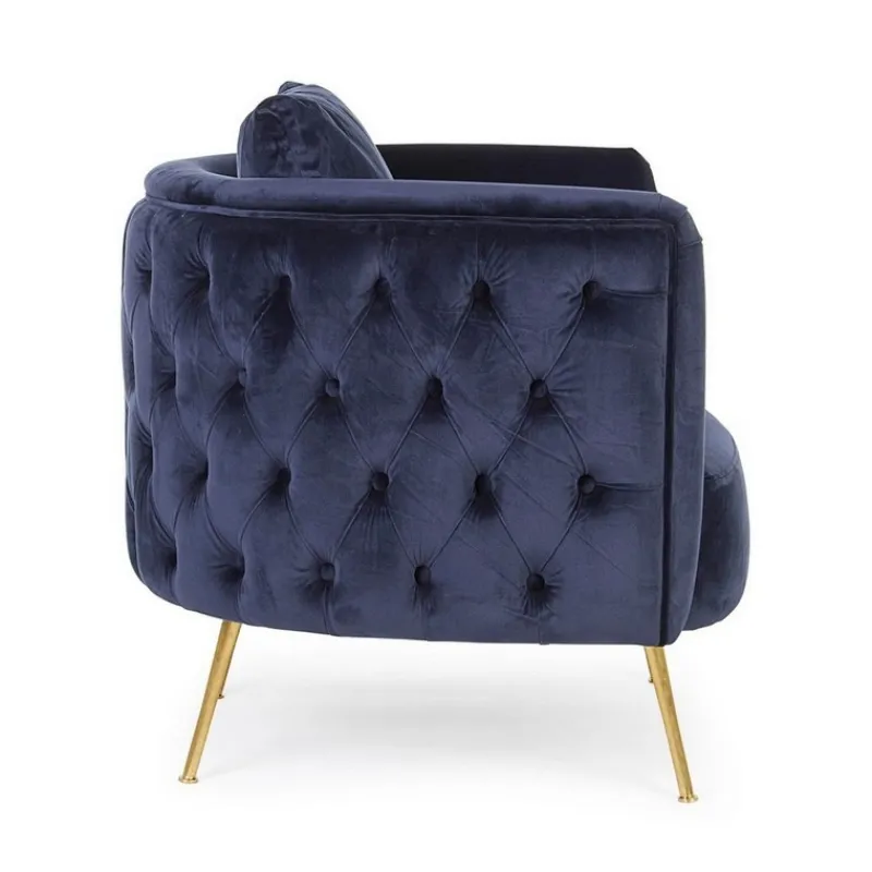 Clearance Bizzotto POLTRONA SFODERABILE BLU - TENBURY