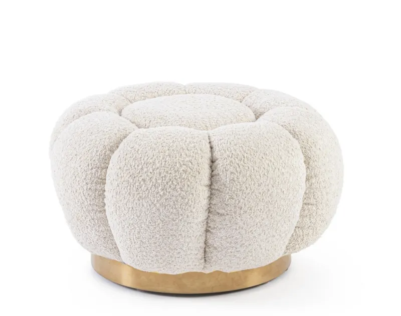 Bizzotto POUF EFFETTO BOUCLE' NATURALE - FLOREL