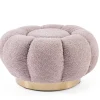 Hot Bizzotto POUF EFFETTO BOUCLE' ROSA ANTICO - FLOREL