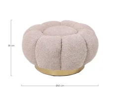 Hot Bizzotto POUF EFFETTO BOUCLE' ROSA ANTICO - FLOREL