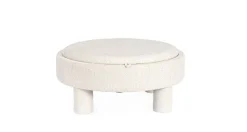 Clearance Bizzotto POUF TANYA C-VASS TONDO BIANCO