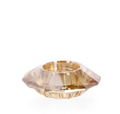 Discount Bizzotto P.TEALIGHT 1P ELDRID VT AMBRA D9X3,3H