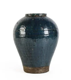 Hot Bizzotto P.VASO RUNE TERRACOTTA BLU H28,5