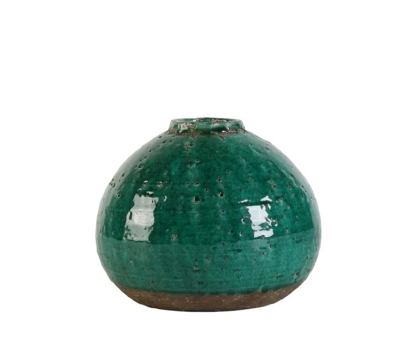 Sale Bizzotto P.VASO RUNE TERRACOTTA VERDE D28