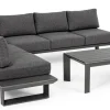 Sale Bizzotto SALOTTO ANGOLARE IN ALLUMINIO ANTRACITE CX23 - KONNOR