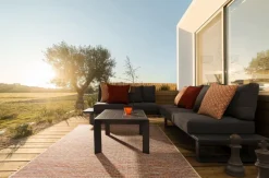 Sale Bizzotto SALOTTO ANGOLARE IN ALLUMINIO ANTRACITE CX23 - KONNOR