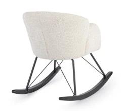 New Bizzotto SEDIA A DONDOLO EFFETTO BOUCLE' NATURALE - SIBILLA