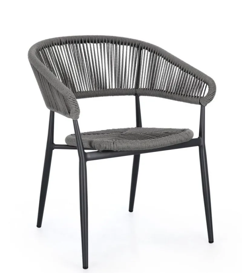 Bizzotto SEDIA C-BR ALGAIDA ANTRACITE/GRIGIO