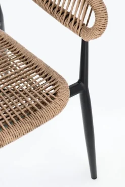 Hot Bizzotto SEDIA C-BR ALGAIDA ANTRACITE/NATURAL