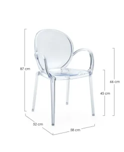 Online Bizzotto SEDIA C-BR CAMILLA TRASP