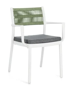 Clearance Bizzotto SEDIA C-BR C-C ALVIN BIANCO/VERDE