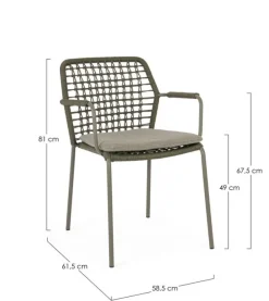 Outlet Bizzotto SEDIA C-BR C-C CANAR VERDE