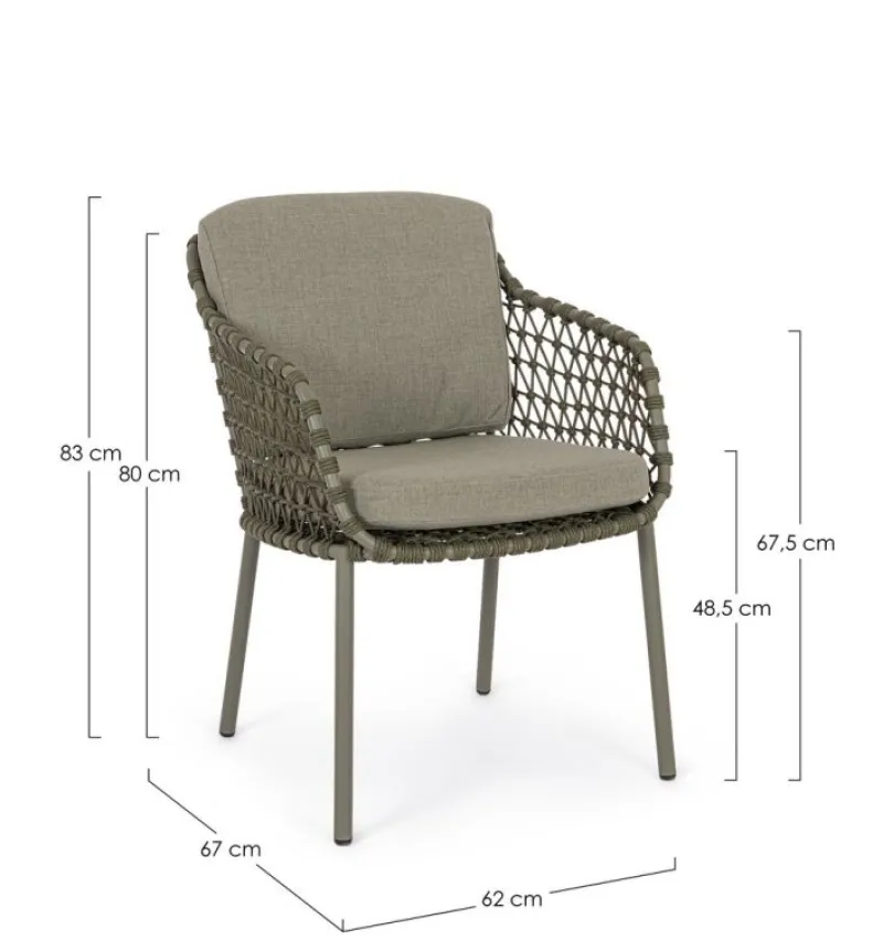 Bizzotto SEDIA C-BR C-C IVISSA VERDE