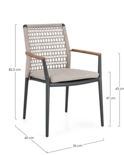 New Bizzotto SEDIA C-BR C-C MADDOX ANTR JX55