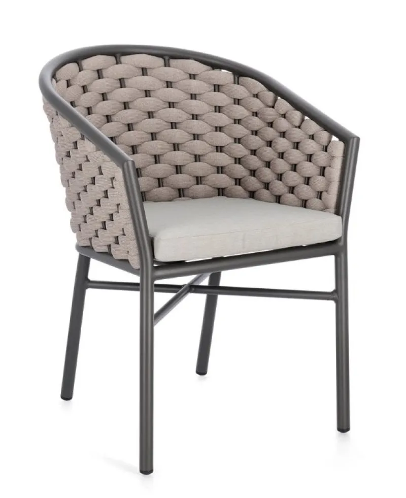 Online Bizzotto SEDIA C-BR C-C MARGALIDA ANTRACITE/KHAKI